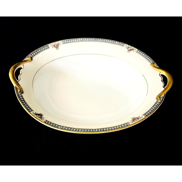 Vtg Noritake Glendive 10.5" Oval Serving Bowl Urns with Flowers Made In Japan - Picture 1 of 10